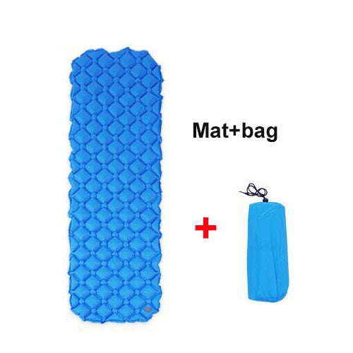 Air Mattress Sleeping Mat Outdoor Camping Pad Waterproof Inflatable Mattress Cushion for Backpacking Hiking Travel Beach
