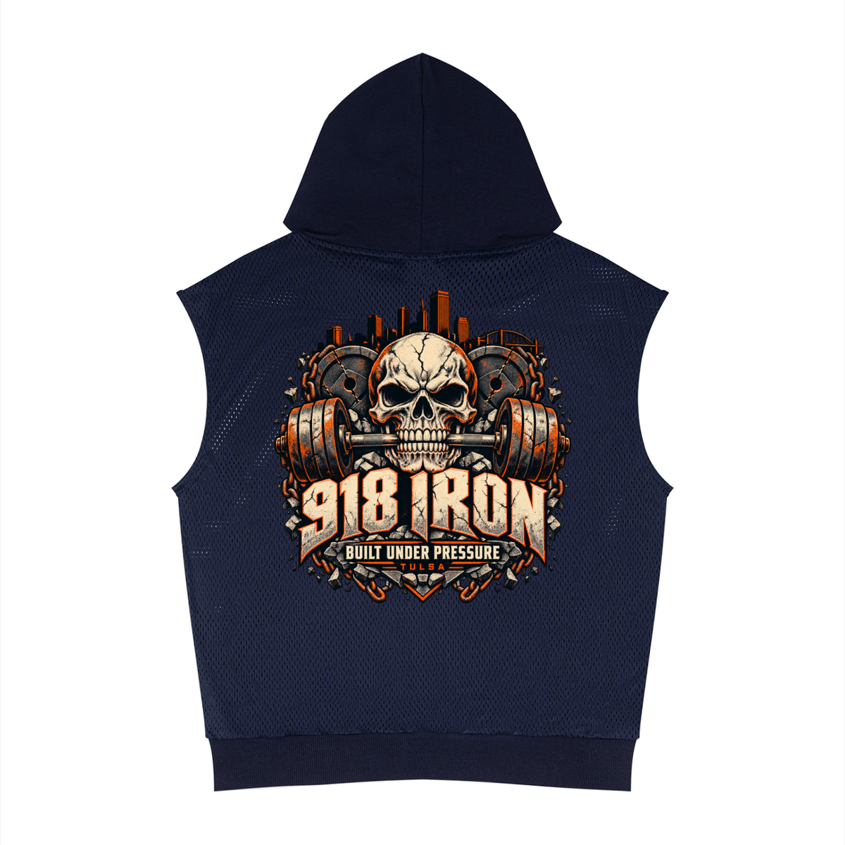 918 Iron Sleeveless Hoodie