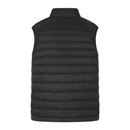 Lightweight Down Vest for Men and Women, Horizontal Quilting Multi-Zipper Pockets