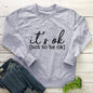It's okay mental health themed hoodie