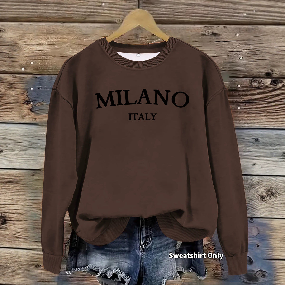 Round neck hoodie for women