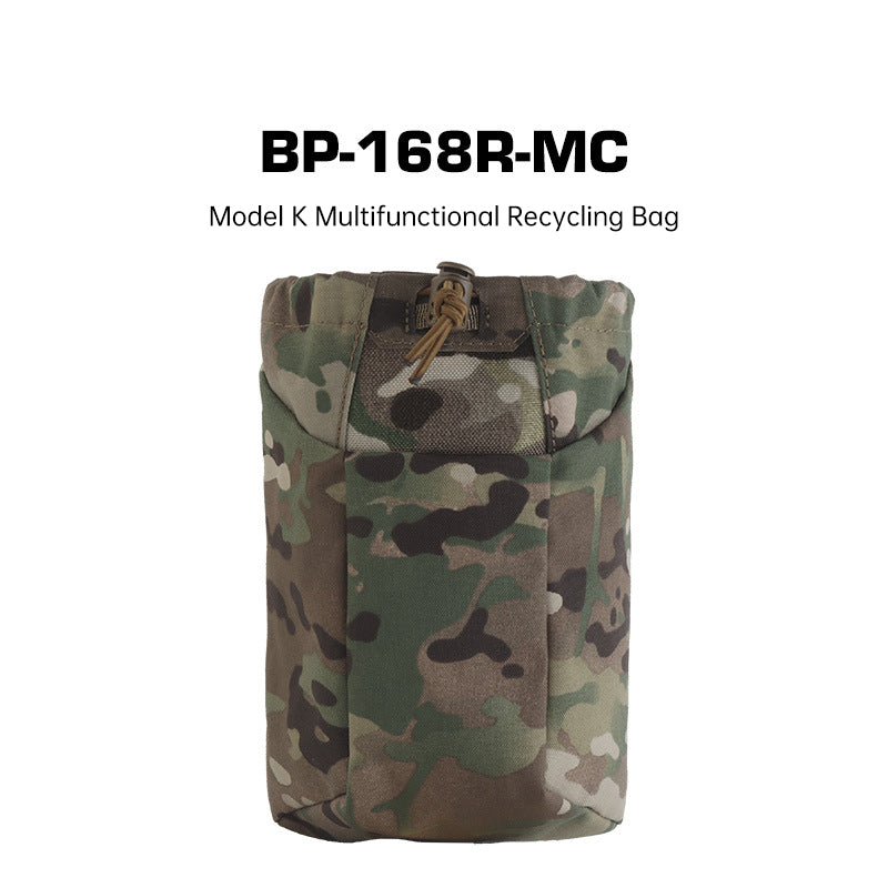 Tactical MOLLE Dump Pouch – Folding Magazine Recovery Bag, Hunting Waist Belt Multi-Purpose Recycling Pouch