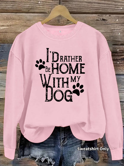Dog enthusiast printed hoodie