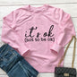 It's okay mental health themed hoodie