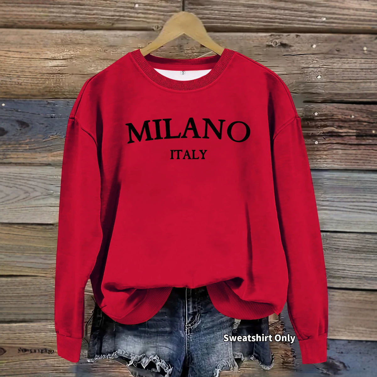 Round neck hoodie for women
