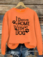 Dog enthusiast printed hoodie
