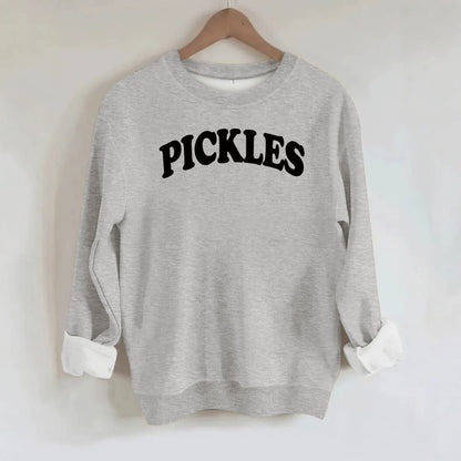 Letter printed round neck fleece hoodie