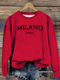 Round neck hoodie for women