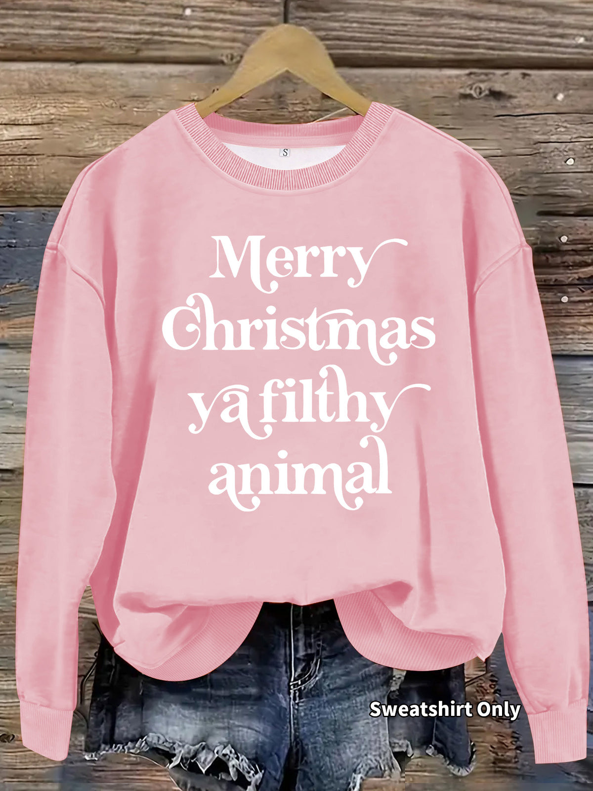 Letter printed long sleeved hoodie