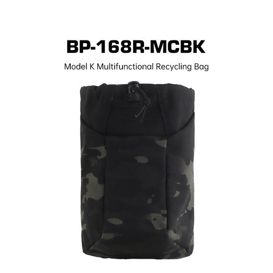 Tactical MOLLE Dump Pouch – Folding Magazine Recovery Bag, Hunting Waist Belt Multi-Purpose Recycling Pouch