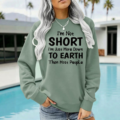 Round neck fleece hoodie