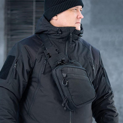 Tactical Pistol Transport Bag with Holster, Concealed Carry Crossbody Sling Bag for Handgun, EDC Chest Pack for Outdoor & Range