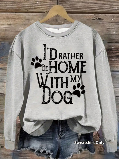Dog enthusiast printed hoodie