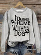 Dog enthusiast printed hoodie