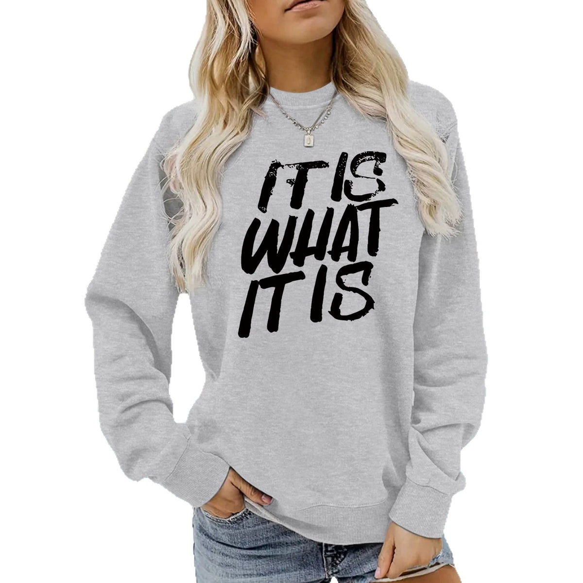 Loose velvet sweatshirt