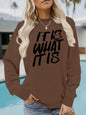 Loose velvet sweatshirt