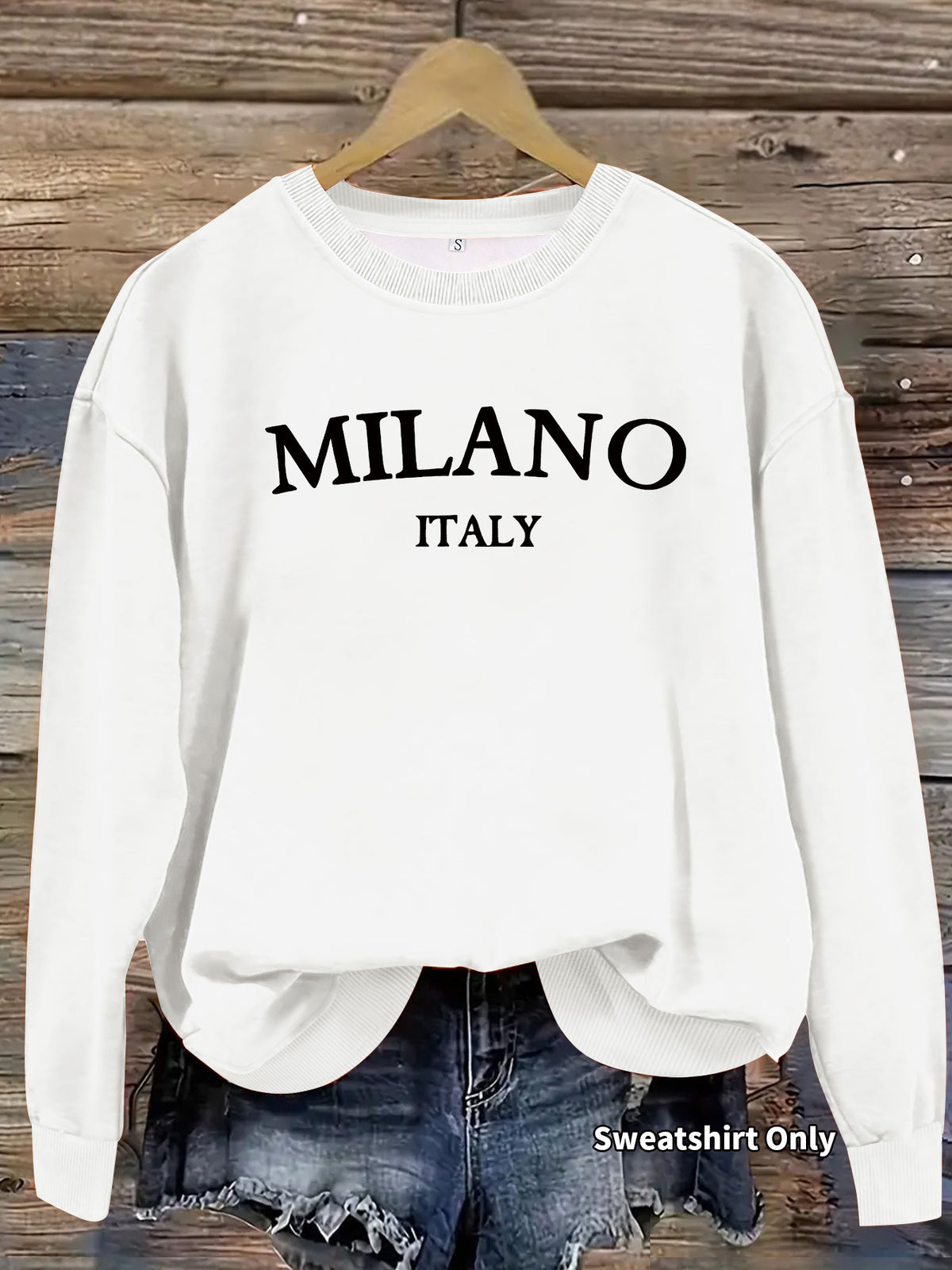 Round neck hoodie for women
