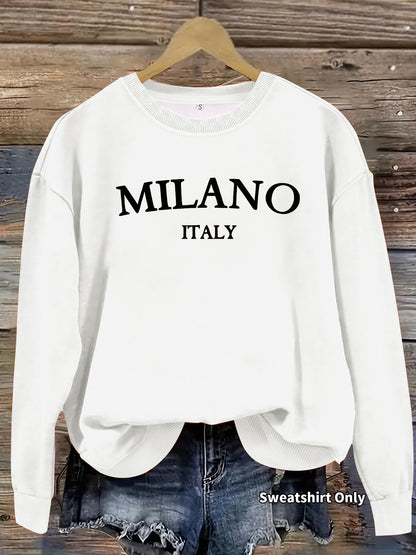 Round neck hoodie for women