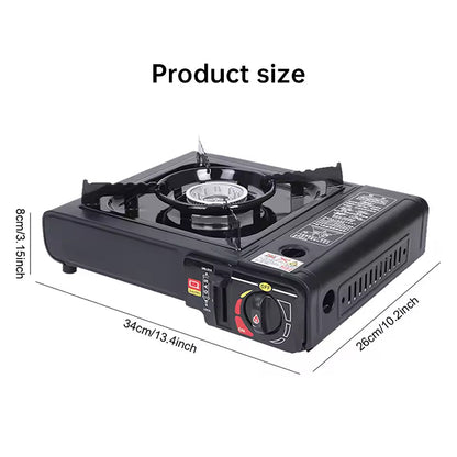 Single - burner Butane Camping Stove, windproof, adjustable, portable