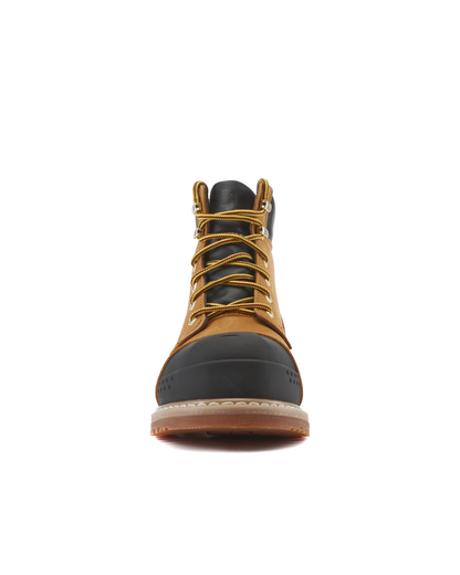 Kiwi Premium Wheat Nubuck 6" Steel Toe Waterproof Cap-Toe Work Boots [64000]