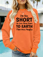 Round neck fleece hoodie