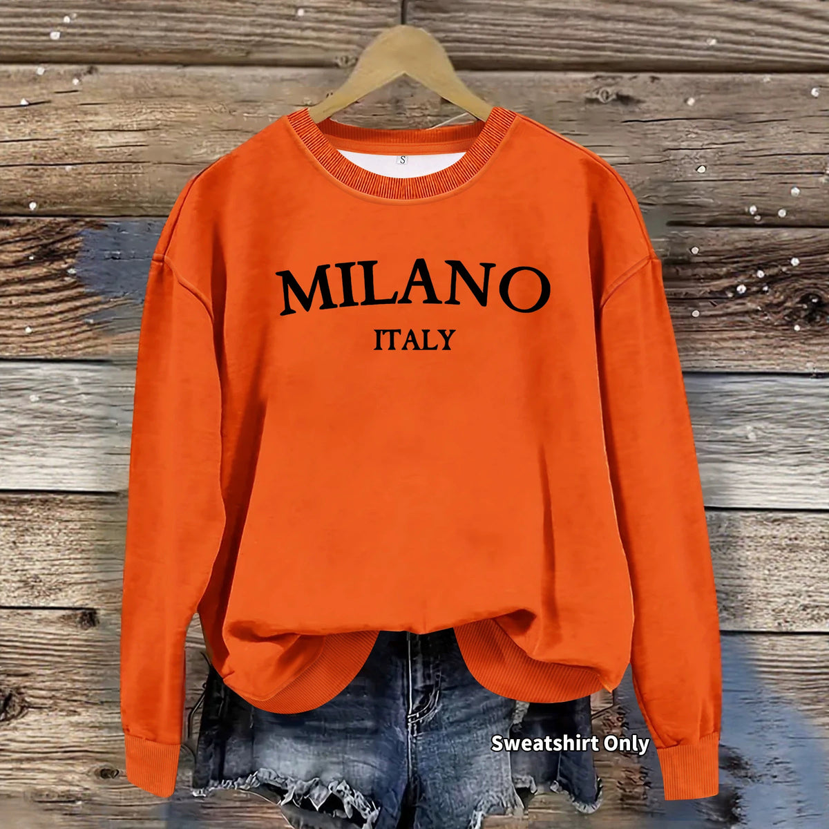 Round neck hoodie for women