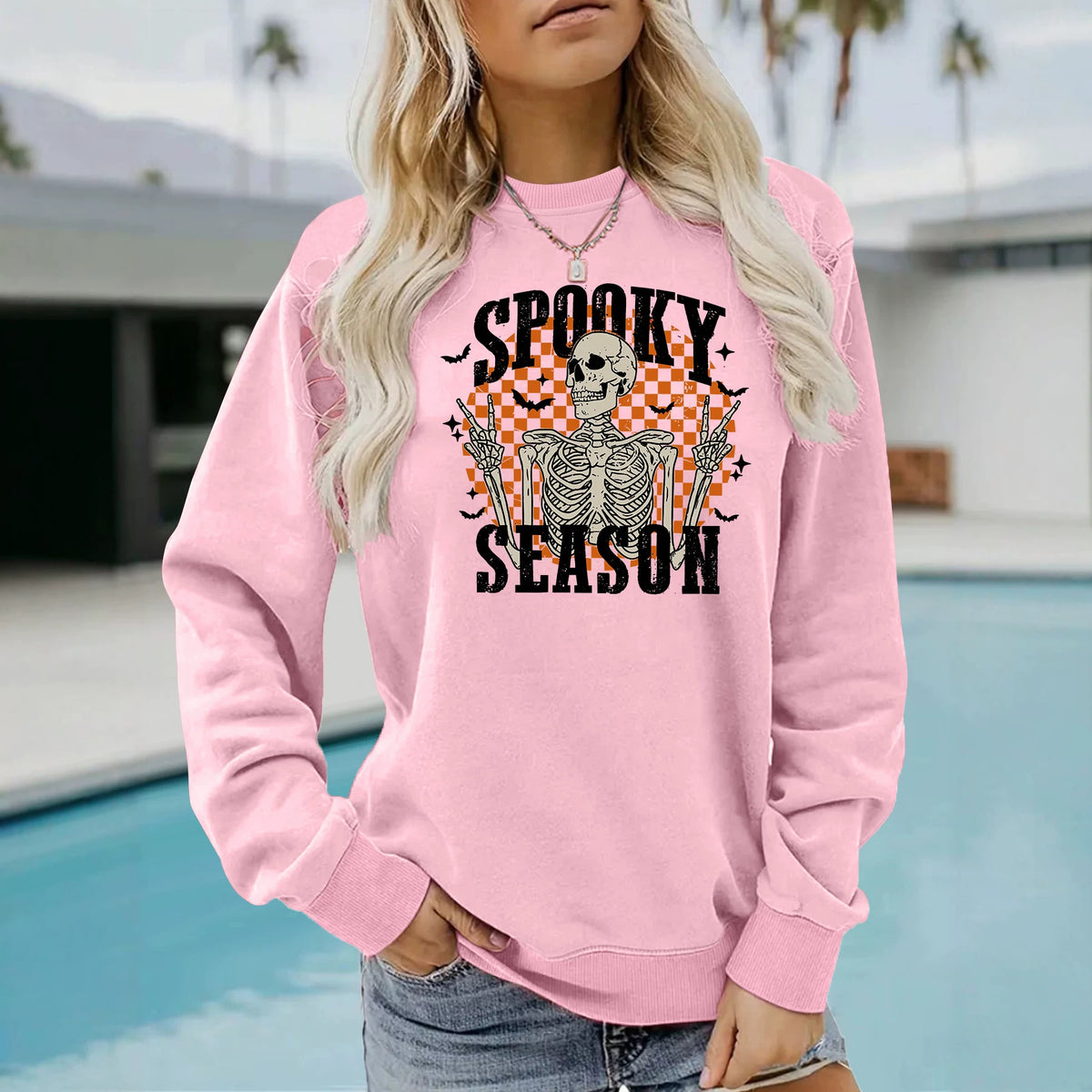 Bottom long sleeved fleece hoodie