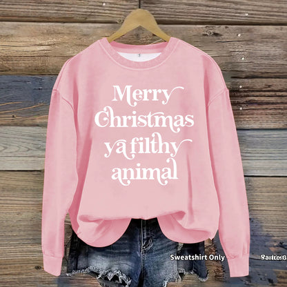 Letter printed long sleeved hoodie