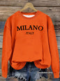 Round neck hoodie for women