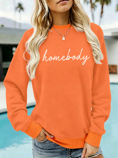 Round neck fleece hoodie