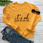 It's okay mental health themed hoodie