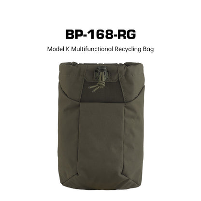 Tactical MOLLE Dump Pouch – Folding Magazine Recovery Bag, Hunting Waist Belt Multi-Purpose Recycling Pouch