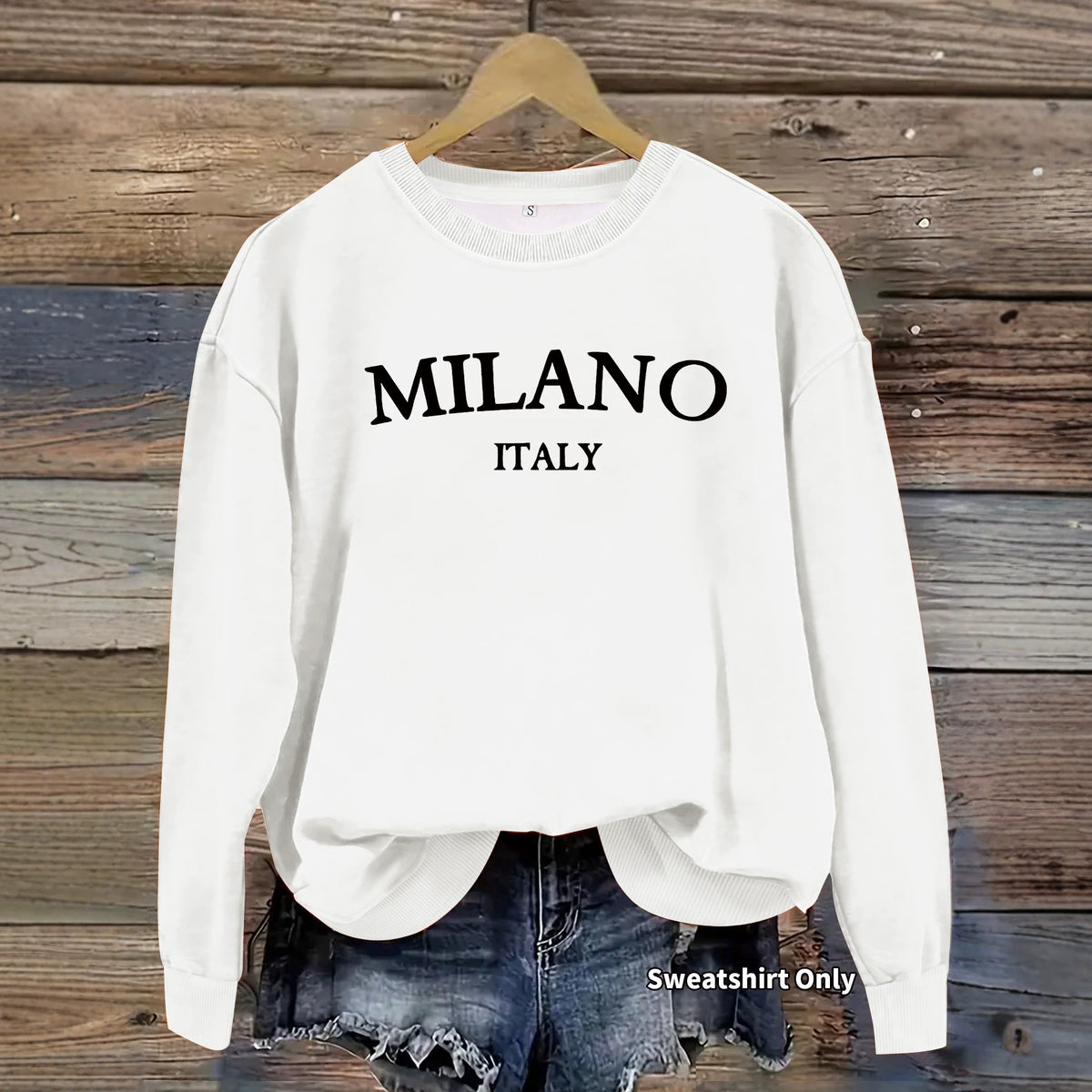 Round neck hoodie for women