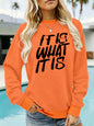 Loose velvet sweatshirt