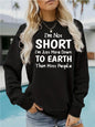 Round neck fleece hoodie