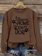 Dog enthusiast printed hoodie