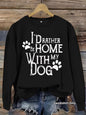 Dog enthusiast printed hoodie