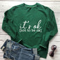 It's okay mental health themed hoodie