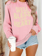 Letter long sleeved hoodie