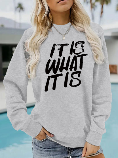 Loose velvet sweatshirt