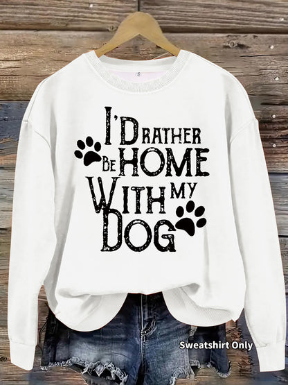 Dog enthusiast printed hoodie
