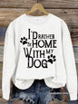 Dog enthusiast printed hoodie
