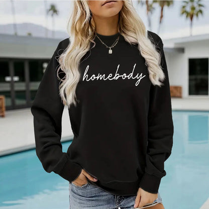 Round neck fleece hoodie