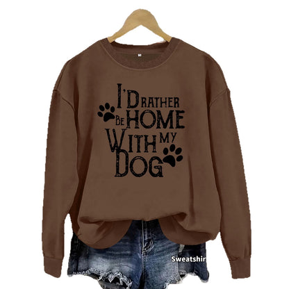 Dog enthusiast printed hoodie