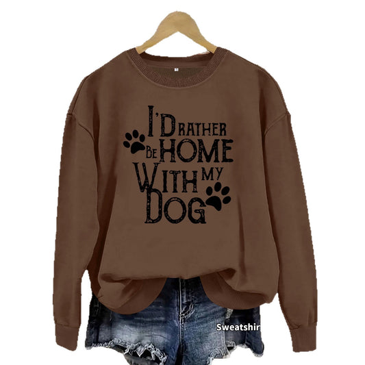 Dog enthusiast printed hoodie