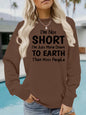 Round neck fleece hoodie