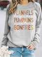 Letter printed loose women's fleece hoodie