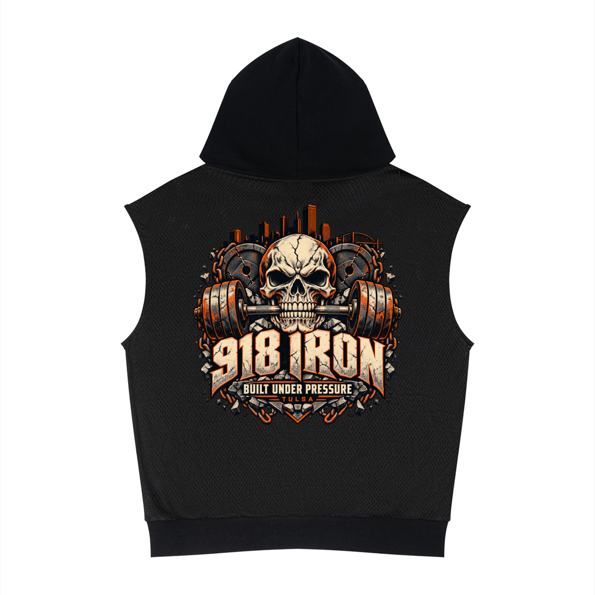 918 Iron Sleeveless Hoodie