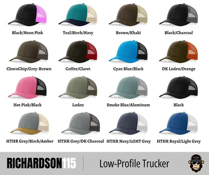 Richardson 115 Low-Profile Trucker Hat + Custom Patch